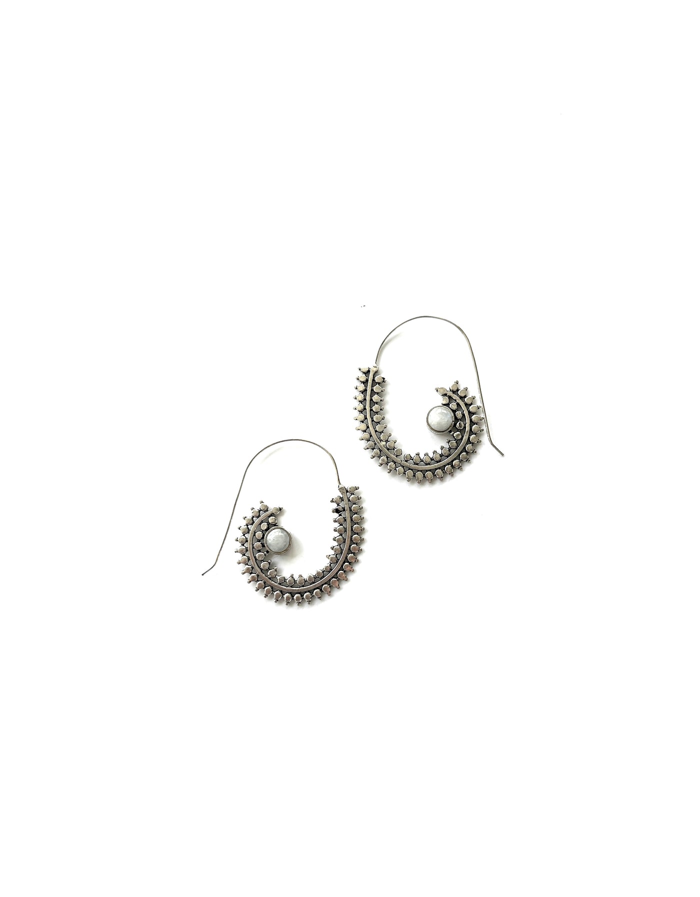 Sita Clear Quartz Silver Earring