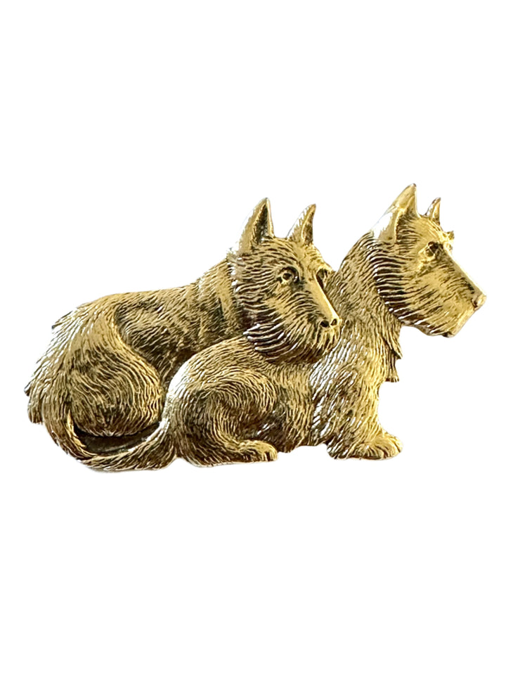 138 Vintage Scottie Dog Brooch