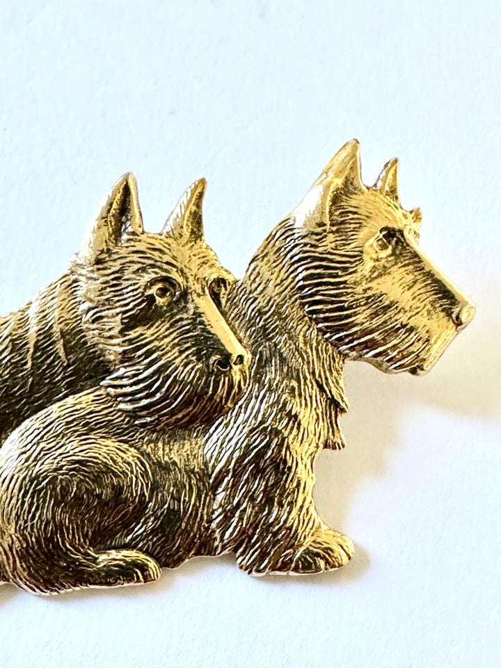 138 Vintage Scottie Dog Brooch