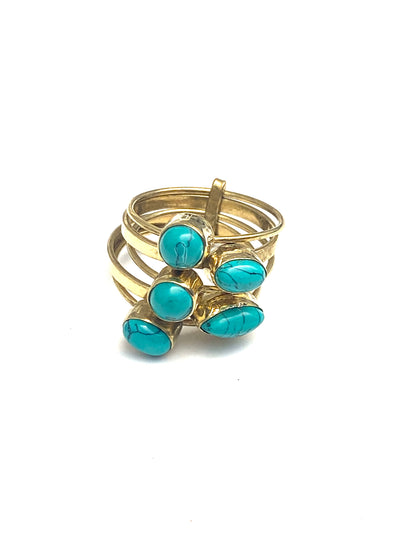 Paal Gemstone Ring Turquoise