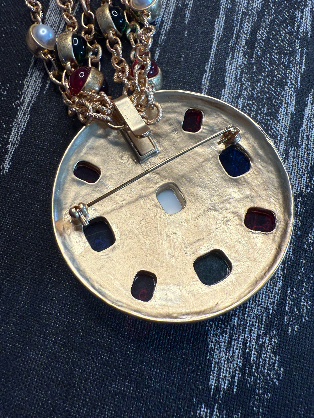 Vintage Catwalk John Cabochon Necklace