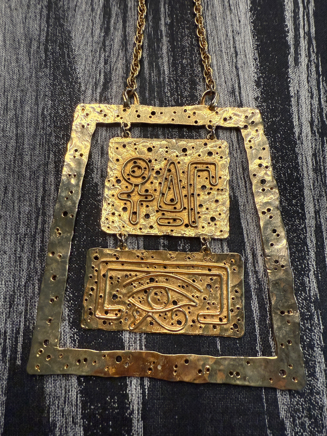 Vintage Statement Egyptian Revival Necklace