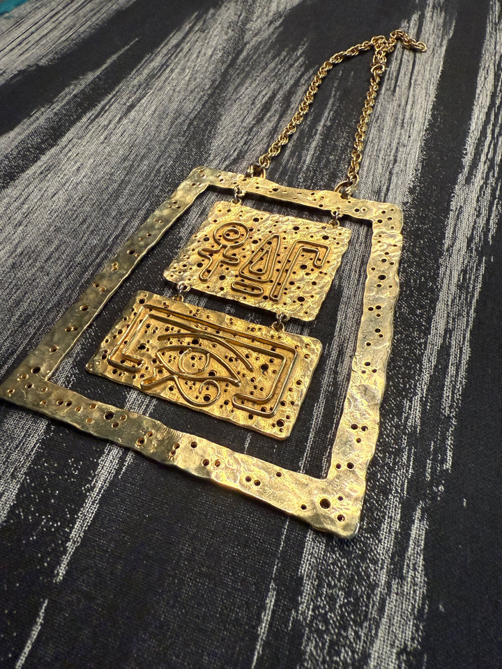 Vintage Statement Egyptian Revival Necklace