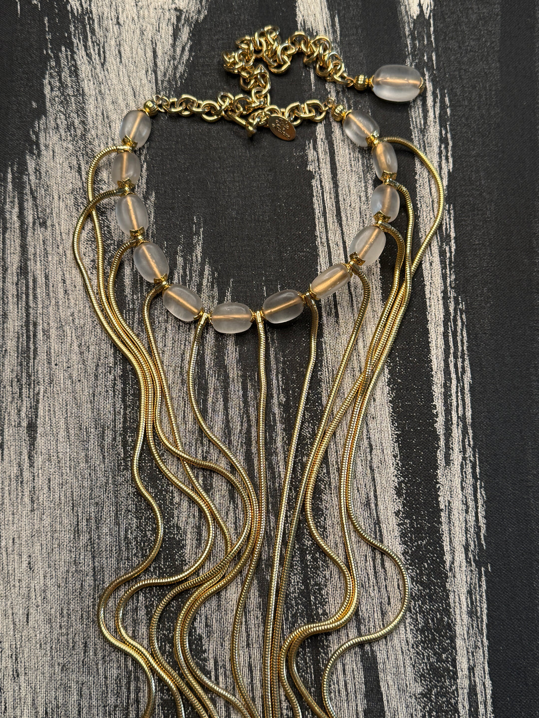 Vintage Julie Rubano Runway Lucite Necklace