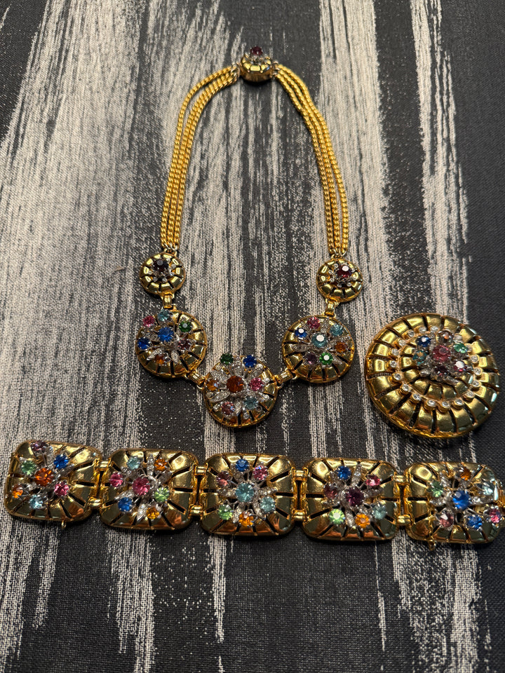 Vintage Barclay Rhinestone Crystal Parure
