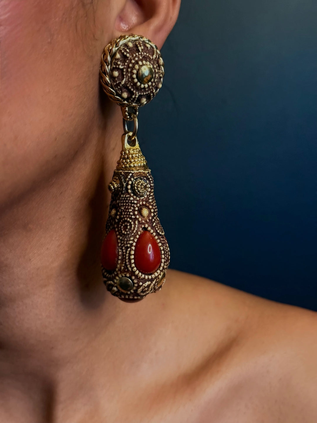 Vintage Intricate Kalinger Earrings