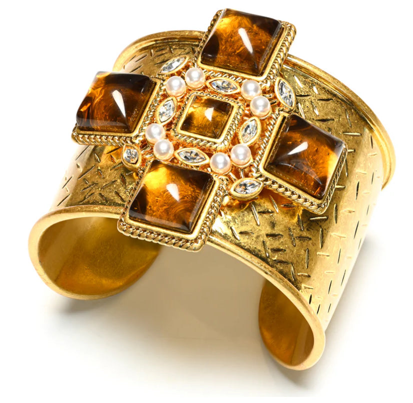 Vintage Catwalk John Glass Cross Cuff