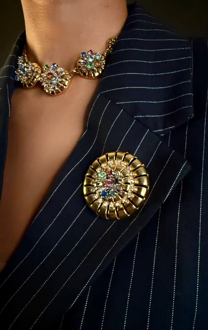 Vintage Barclay Rhinestone Crystal Parure