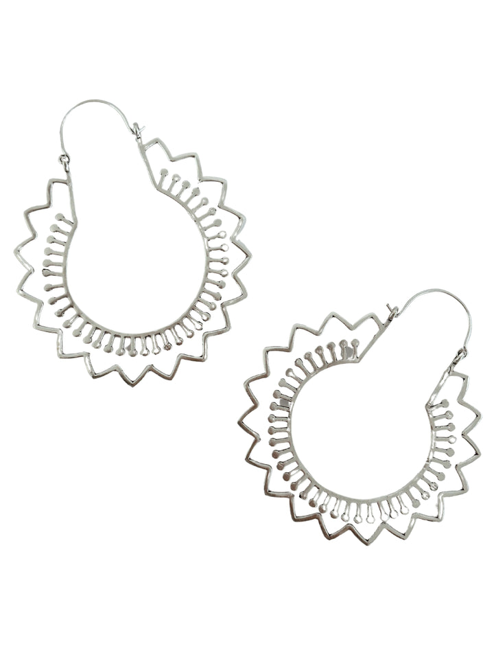 Juhi Silver Hoop