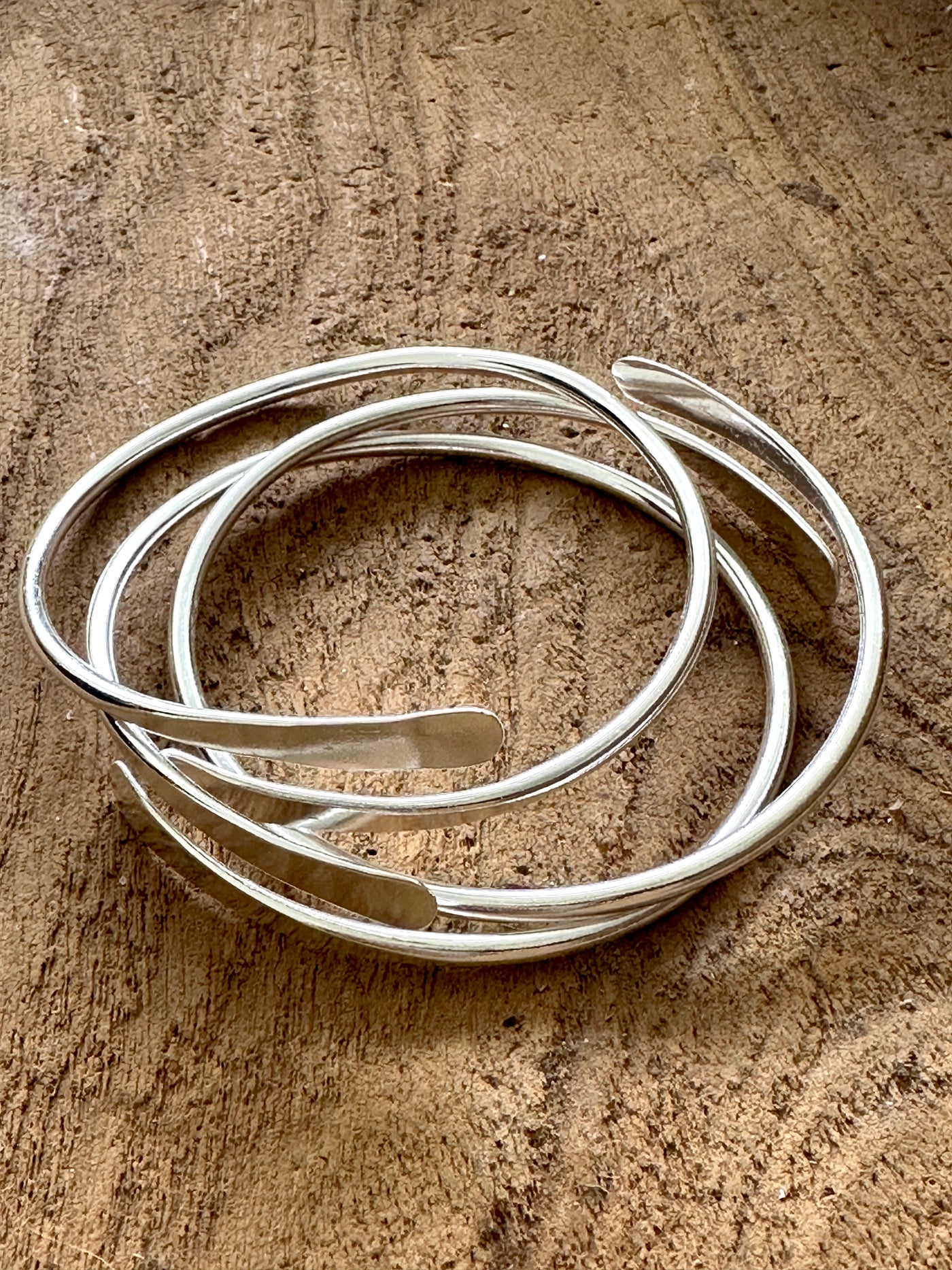 The Silver Coil Bangle (not sold in sets)