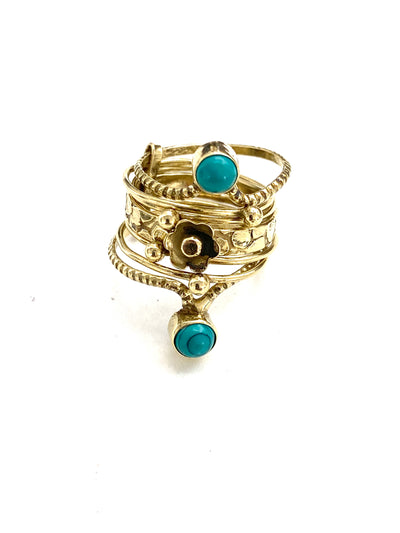 Ekta Gemstone Ring Turquoise