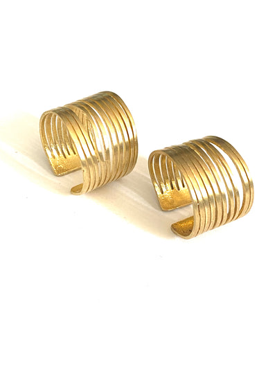 Diya Brass Adjustable Ring