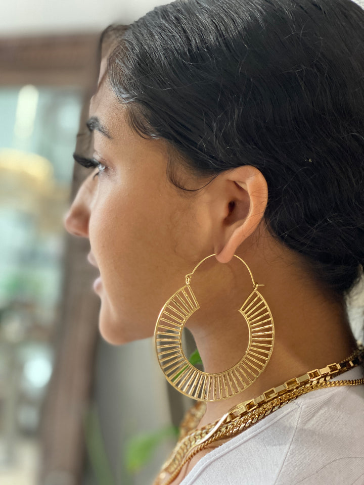 Janya Brass Hoop