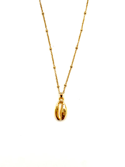 Gold Cowrie Necklace