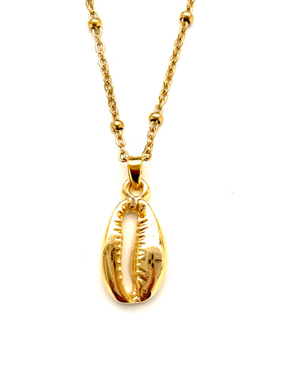 Gold Cowrie Necklace