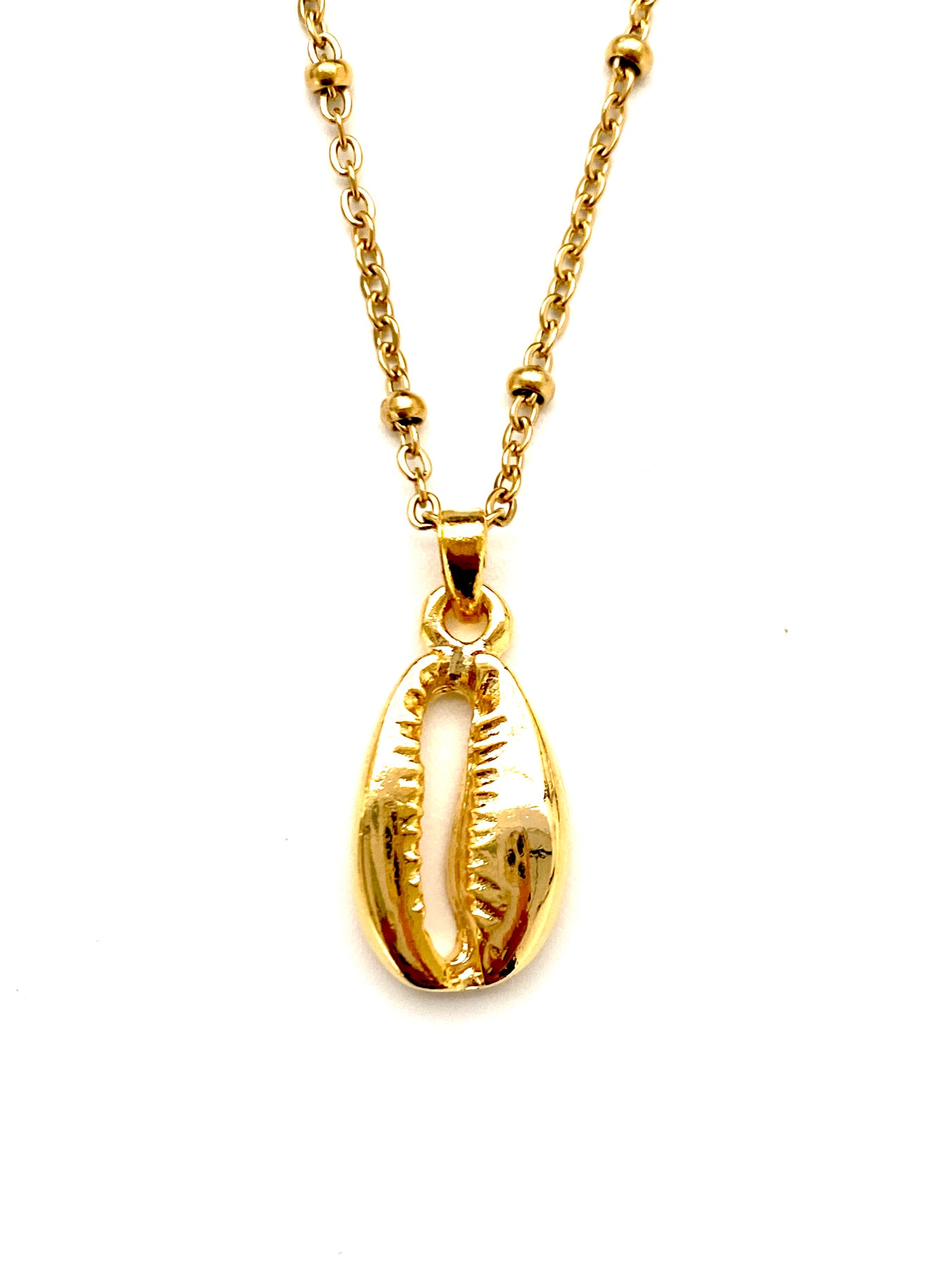 Gold Cowrie Necklace